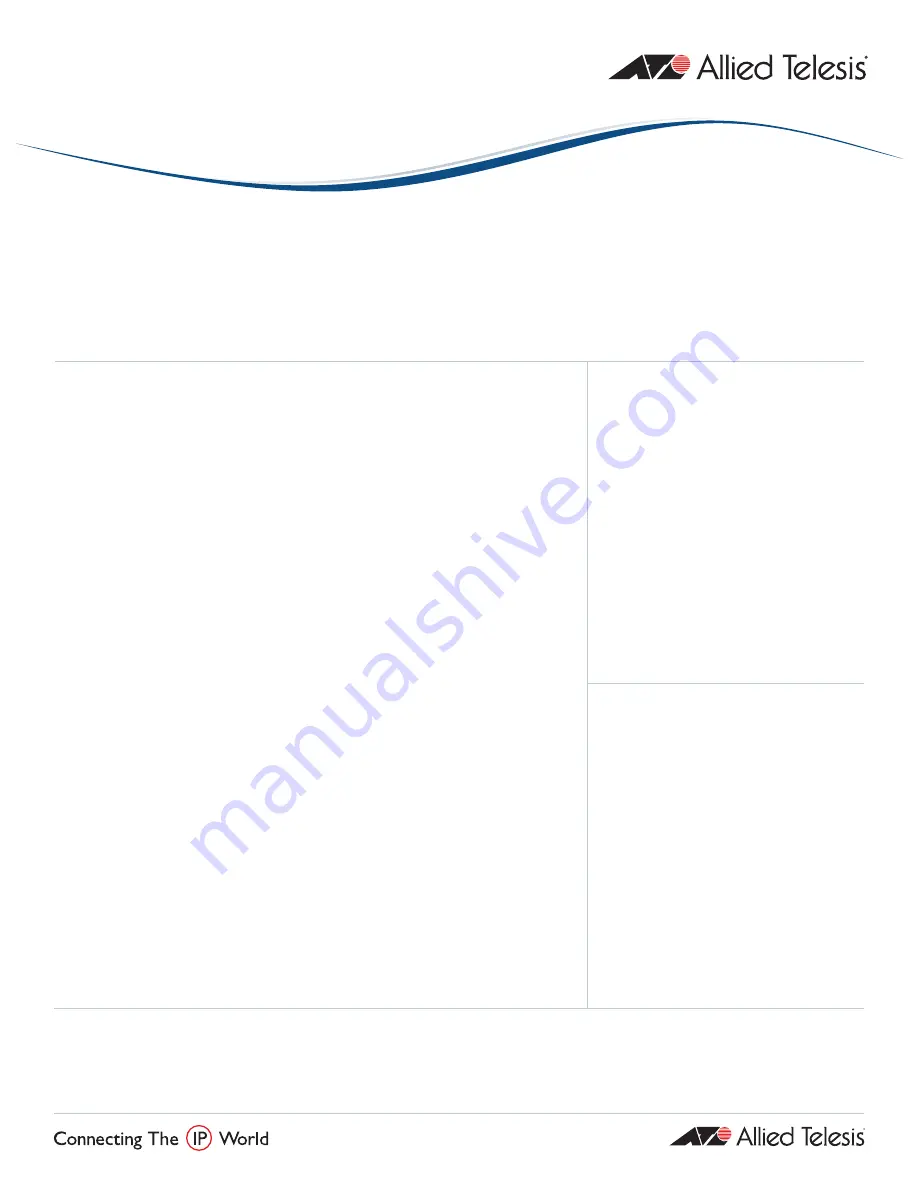 Allied Telesis AT-WLMT AT-WLMT-010 Quick Manual Download Page 1