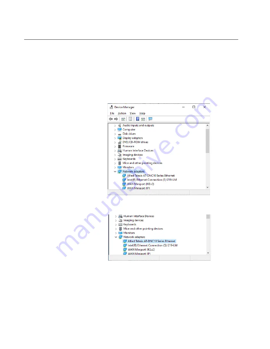 Allied Telesis DNC10 Series Installation And User Manual Download Page 58