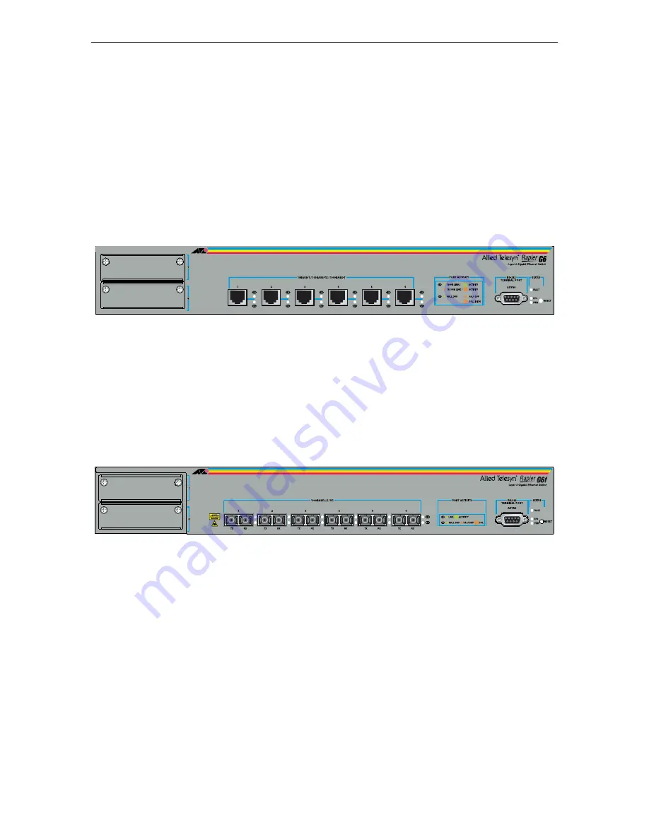 Allied Telesis Rapier 16fi Скачать руководство пользователя страница 8