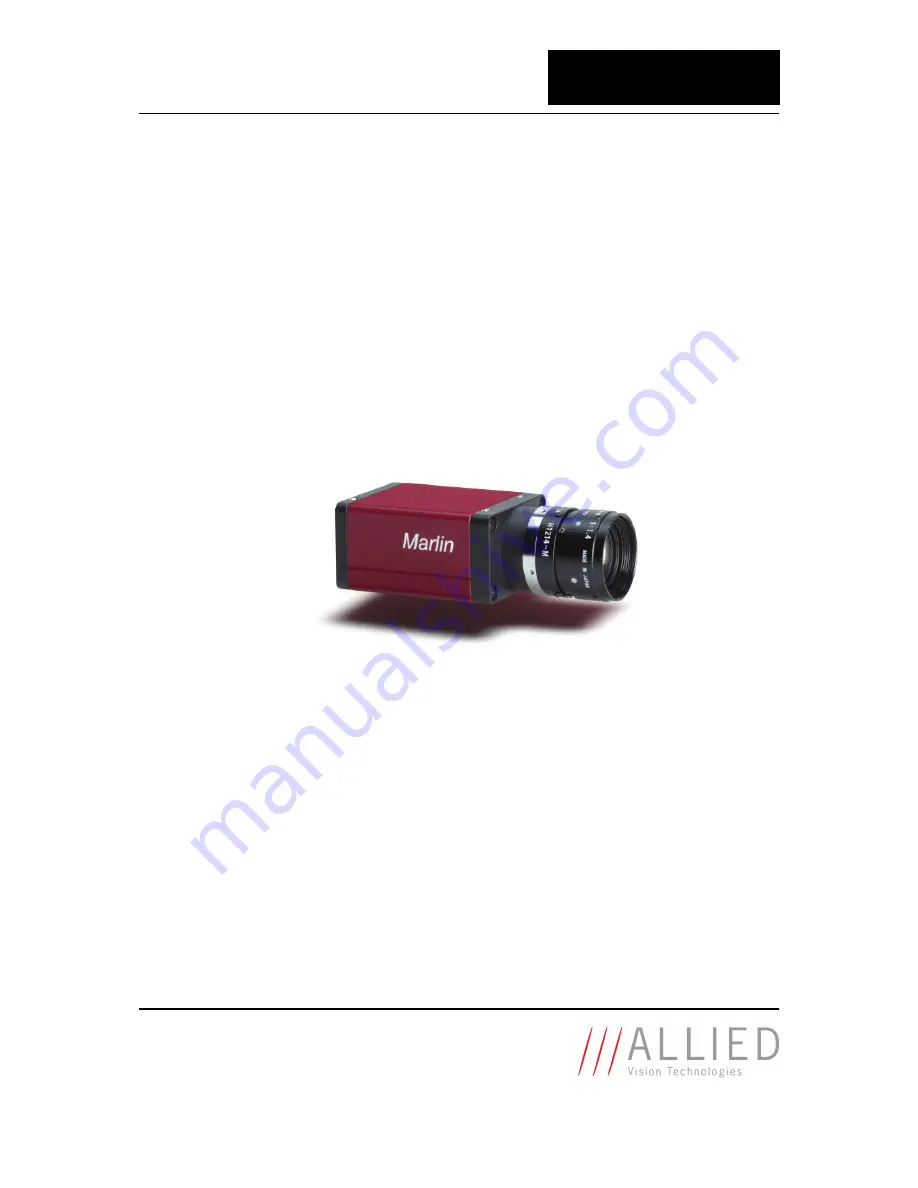 Allied Vision Technologies AVT Marlin Technical Manual Download Page 1