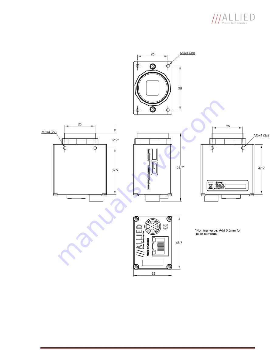 Allied Vision Technologies Prosilica GC1380 Technical Manual Download Page 8