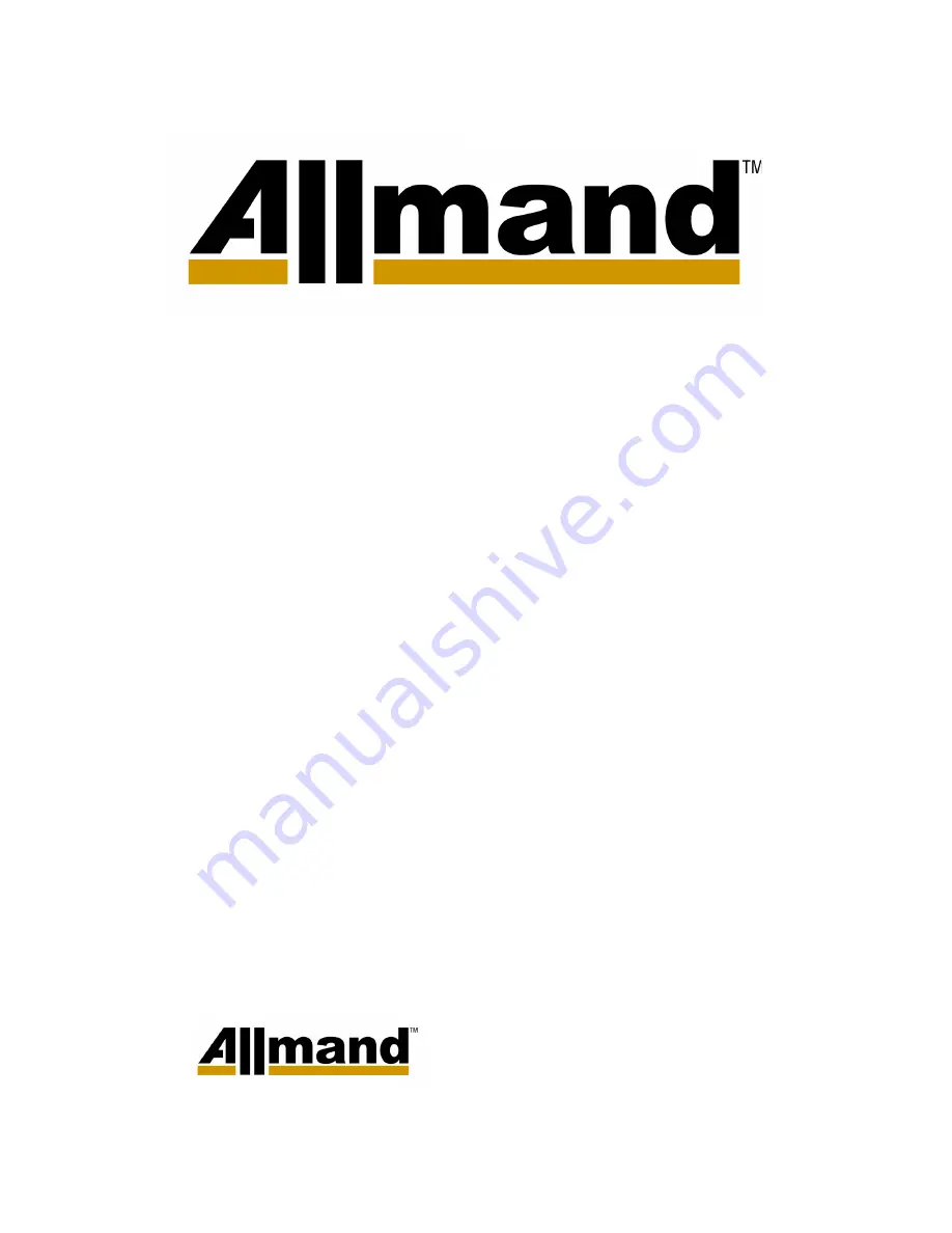 Allmand MAXI-LITE V Series Скачать руководство пользователя страница 1