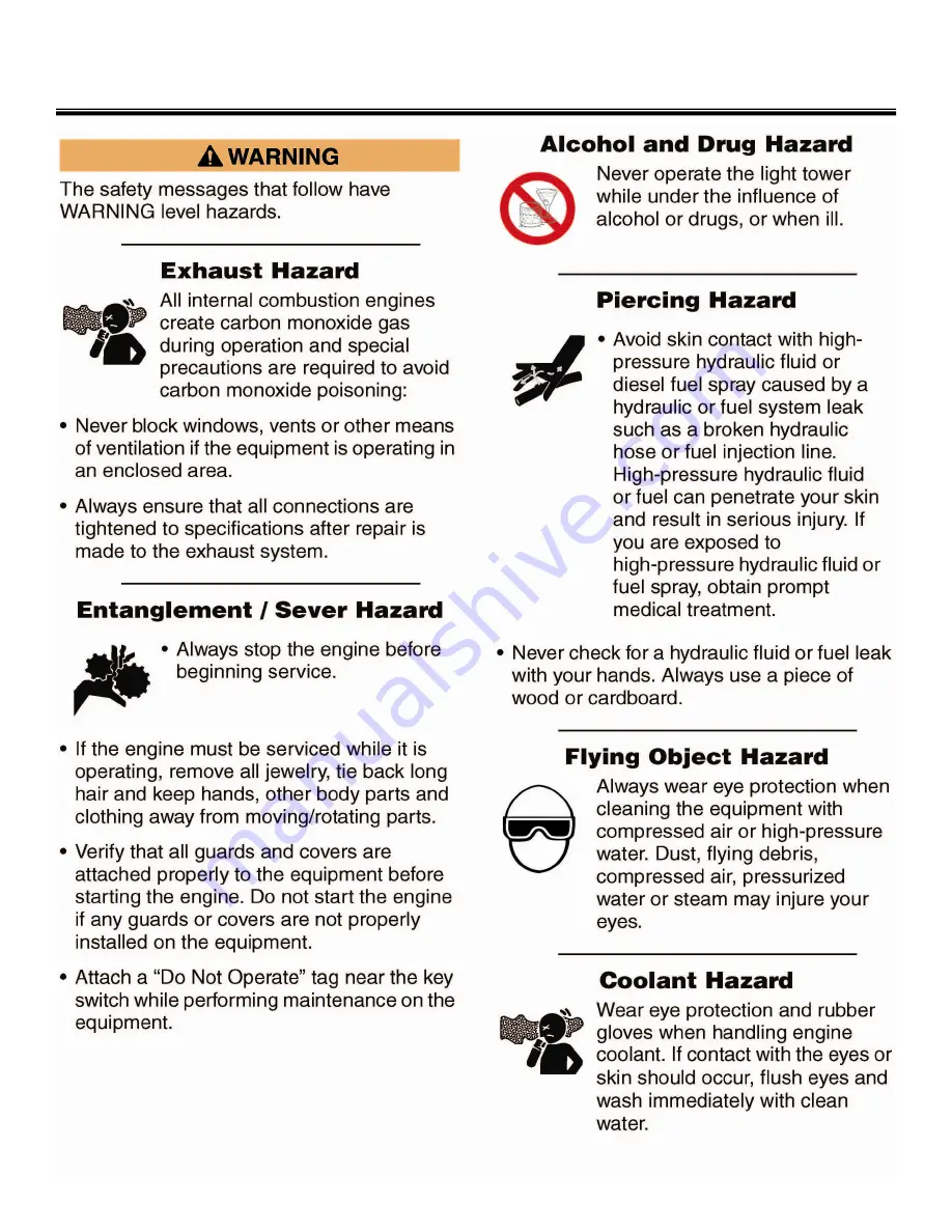 Allmand Night Lite Pro SE Power V Series Owner'S Manual Download Page 10