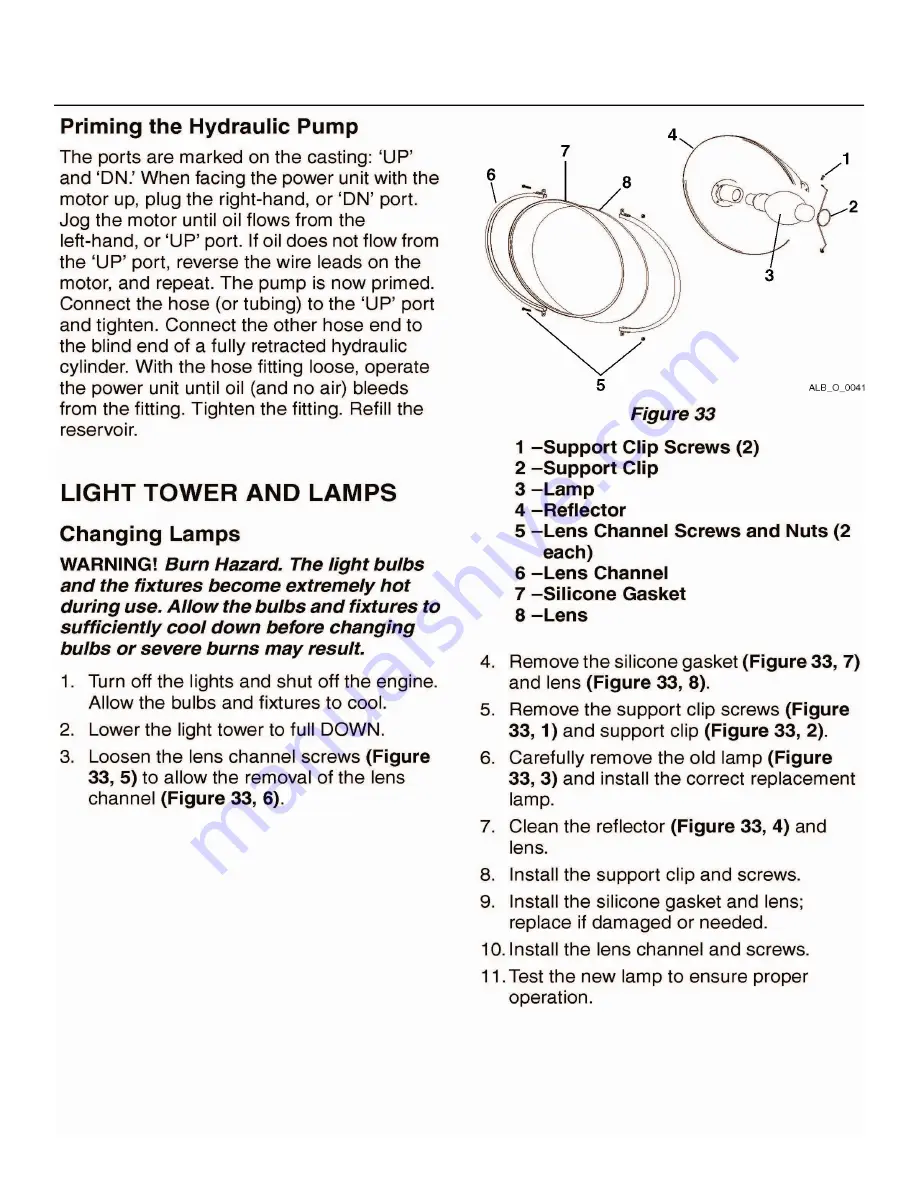 Allmand Night Lite Pro SE Power V Series Owner'S Manual Download Page 48