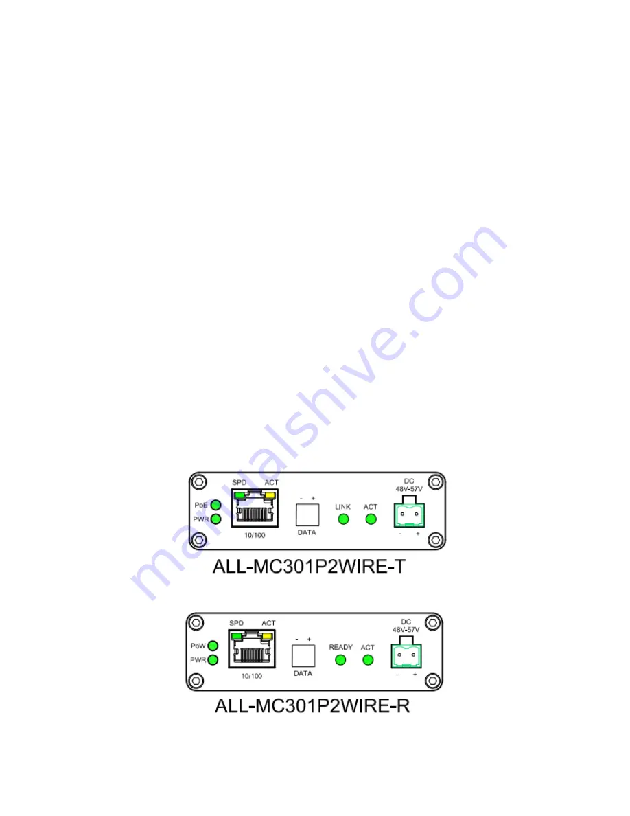 Allnet ALL-MC301P2WIRE-T Скачать руководство пользователя страница 2