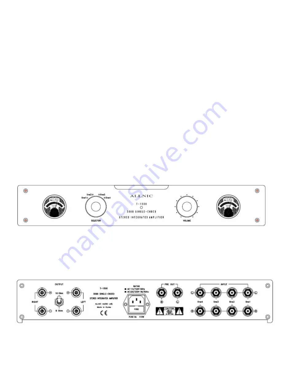 ALLNIC AUDIO T-1500 Скачать руководство пользователя страница 8