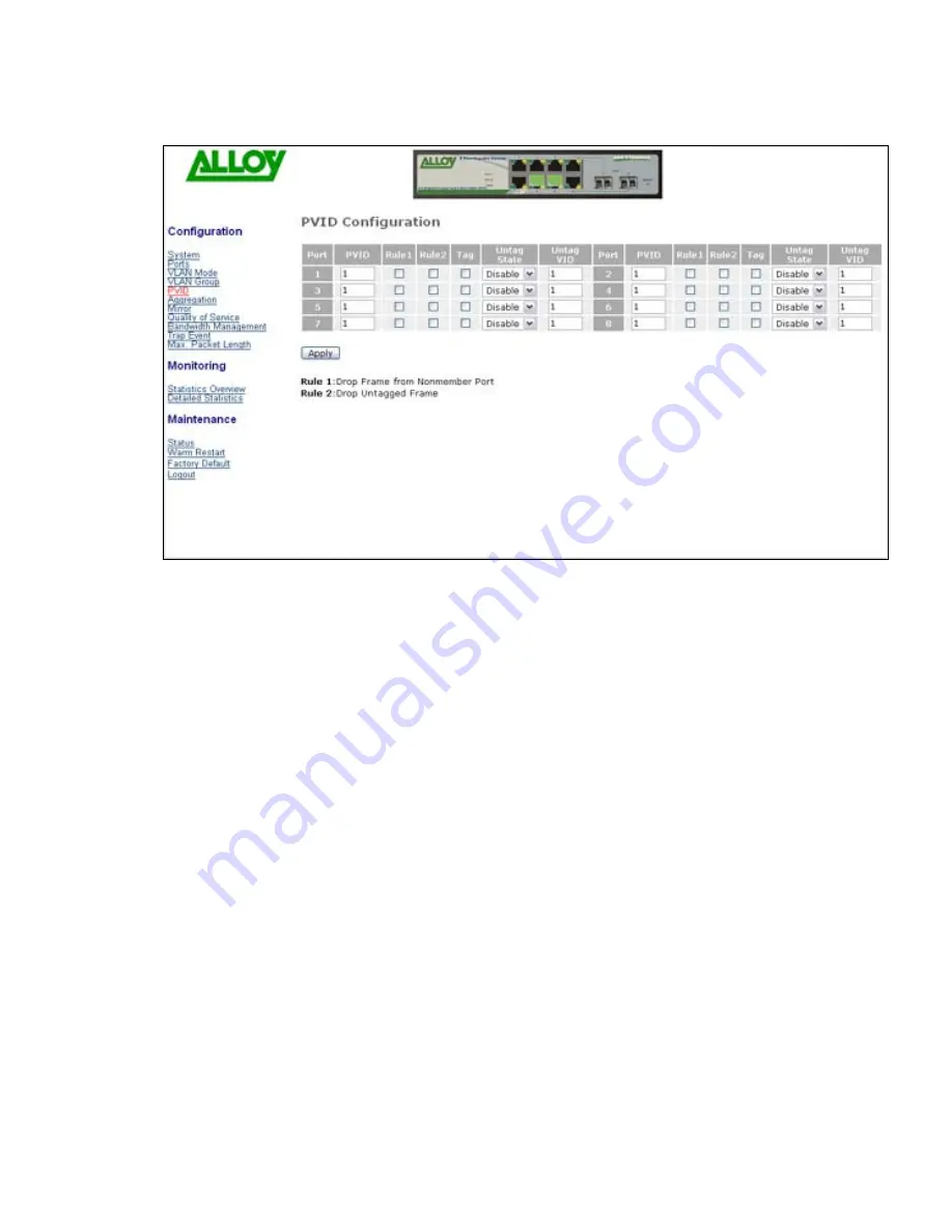 Alloy GSS-8T2SFPV2 User Manual Download Page 33