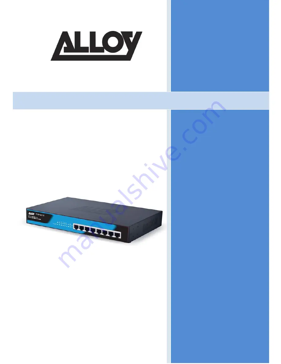 Alloy POEFE8TV3 User Manual Download Page 1