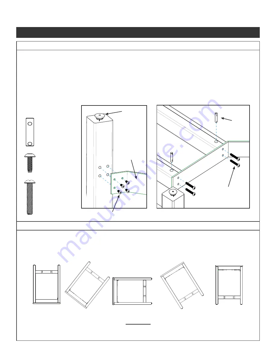 Allsteel Harvest Rustic Seated Height Table Installation Instructions Manual Download Page 9