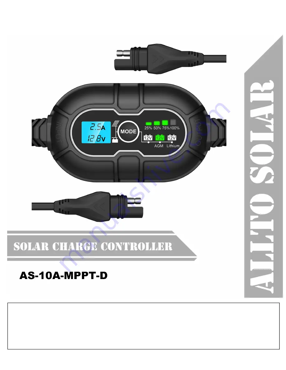 ALLTO SOLAR AS-10A-MPPT-D User Manual Download Page 1