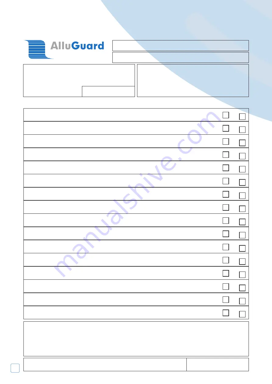 AlluGuard AG55 Operating, Maintenance, Servicing And Installation Manual Download Page 8