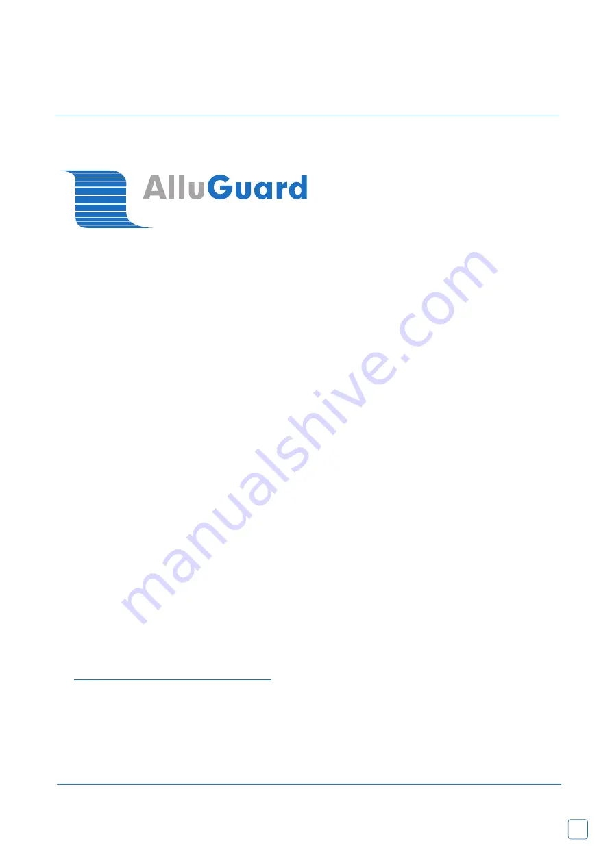 AlluGuard AG55 Operating, Maintenance, Servicing And Installation Manual Download Page 25