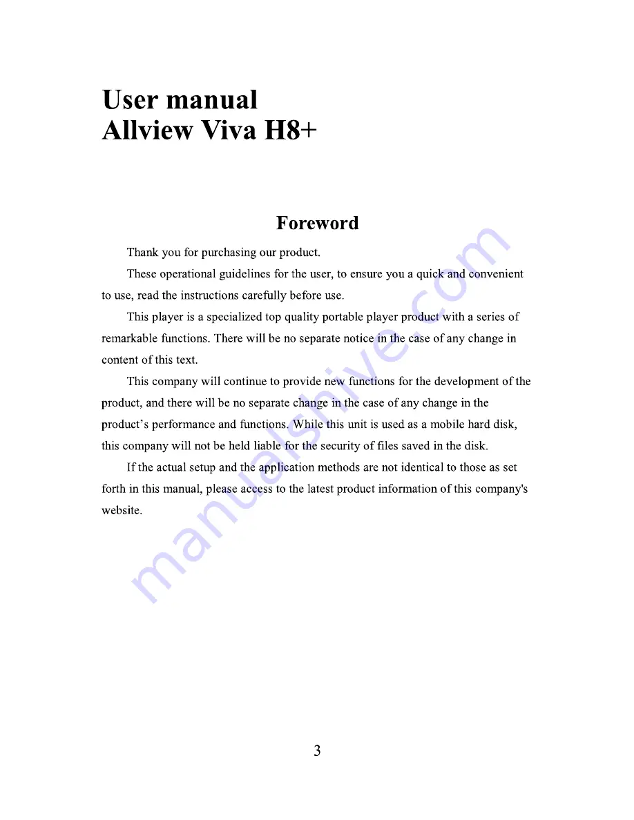 Allview VIVA H8+ User Manual Download Page 3