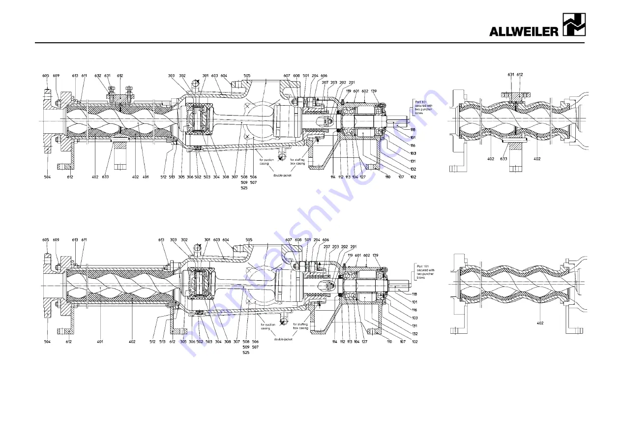 Allweiler AE1+1H Series Operating And Maintenance Instructions Manual Download Page 24