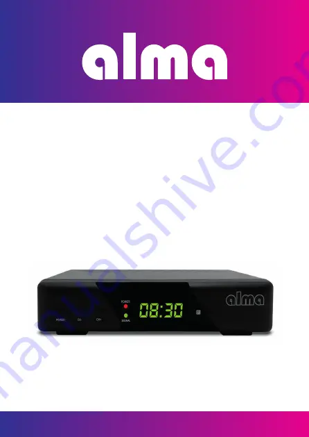 Alma 2820 DVB-T2 Скачать руководство пользователя страница 1