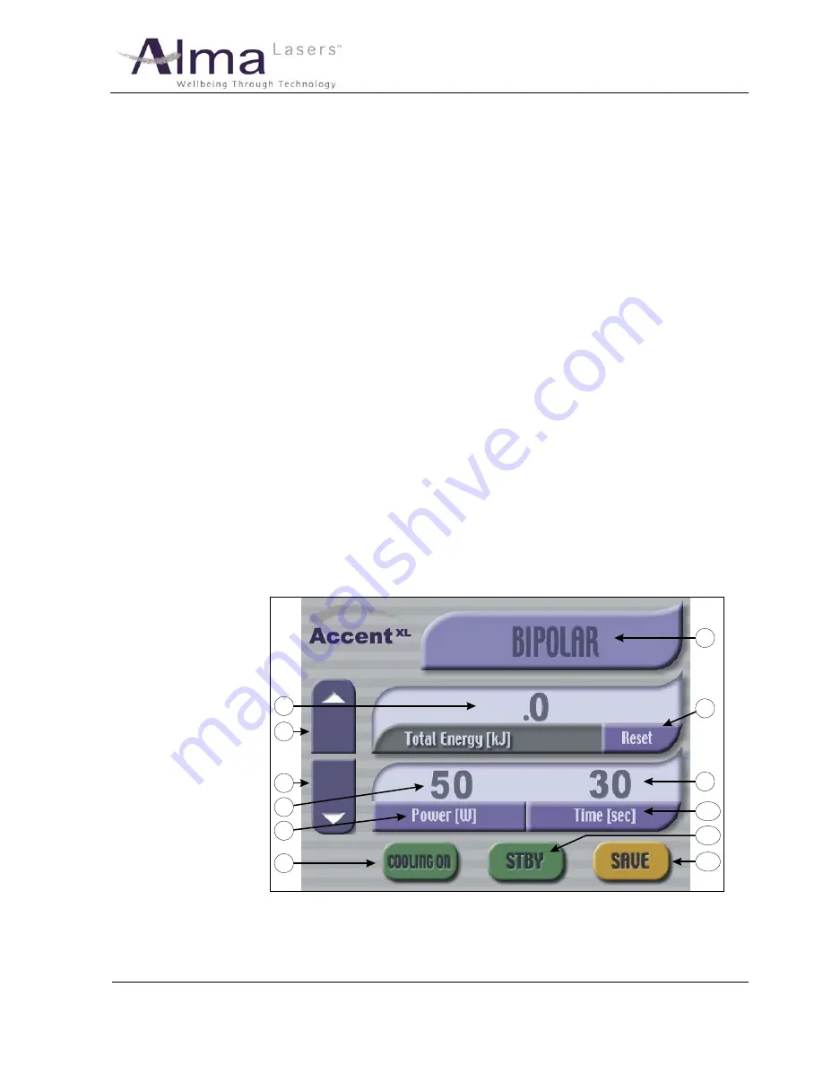 Alma Lasers Accent xl Operator'S Manual Download Page 63