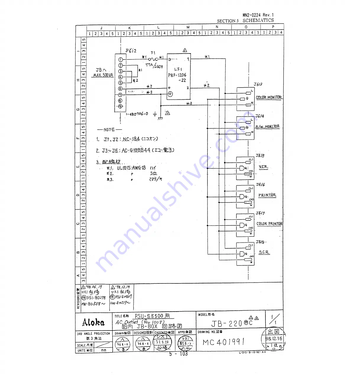 Aloka ProSound SSD-5500 Specifications Download Page 430