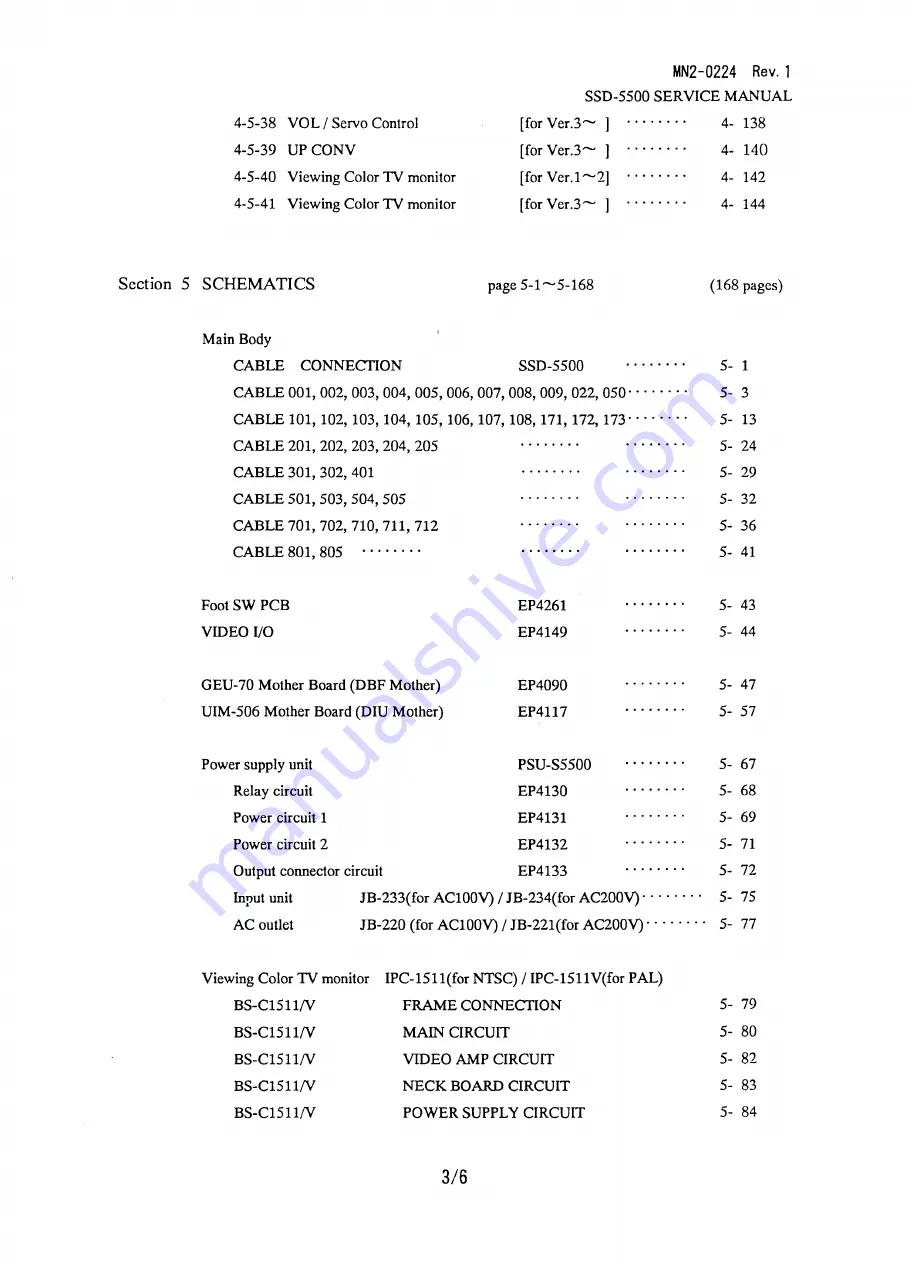 Aloka ProSound SSD-5500 Specifications Download Page 669