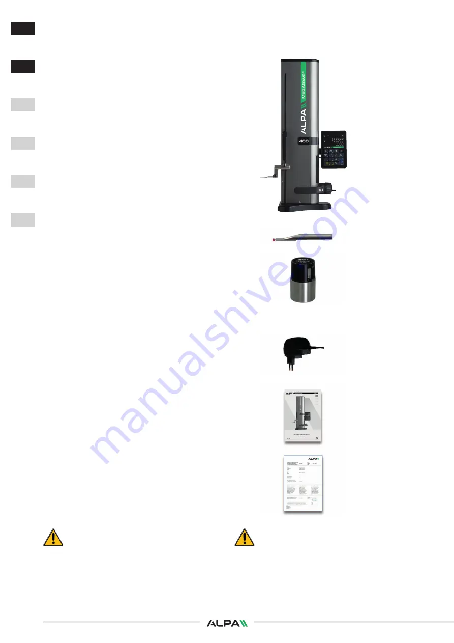 ALPA MEGAtower Use And Maintenance Manual Download Page 6