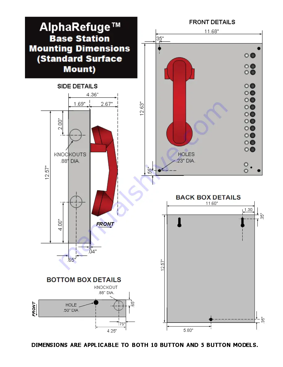 Alpha Communications AlphaRefuge 2100 Series Installation, Use And Wiring Instructions Download Page 13