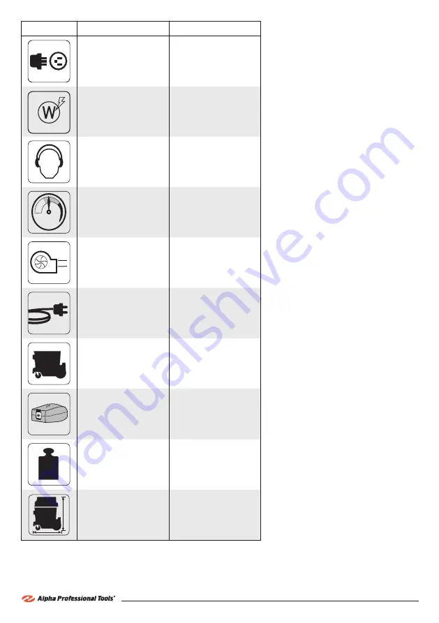 Alpha Professional Tools HEPA1035 Instruction Manual Download Page 23