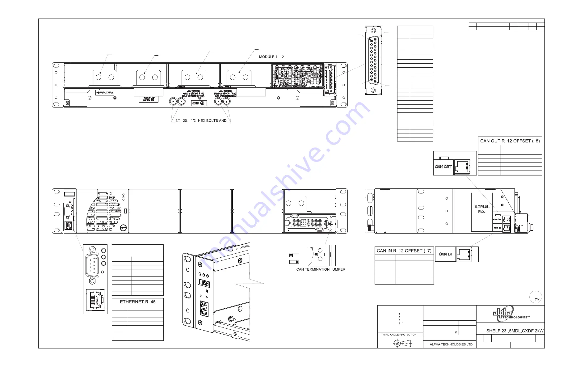 Alpha Technologies CXDF 48-24Vdc/2kW Installation & Operation Manual Download Page 46