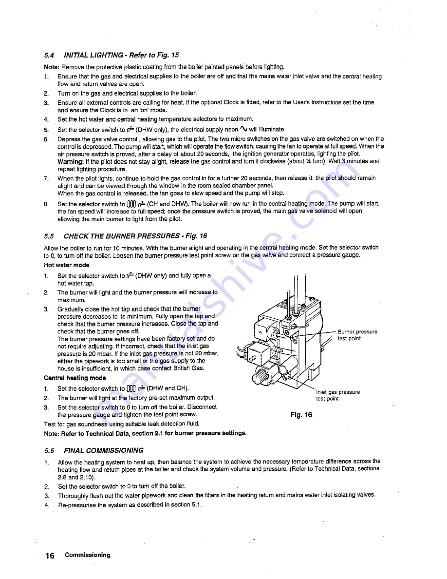 Alpha 240eco Installation And Servicing Instructions Download Page 16