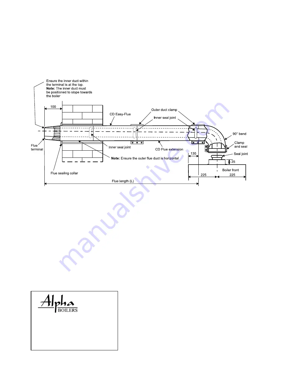 Alpha Alpha CD Easy-Flue Installation Instructions Download Page 4