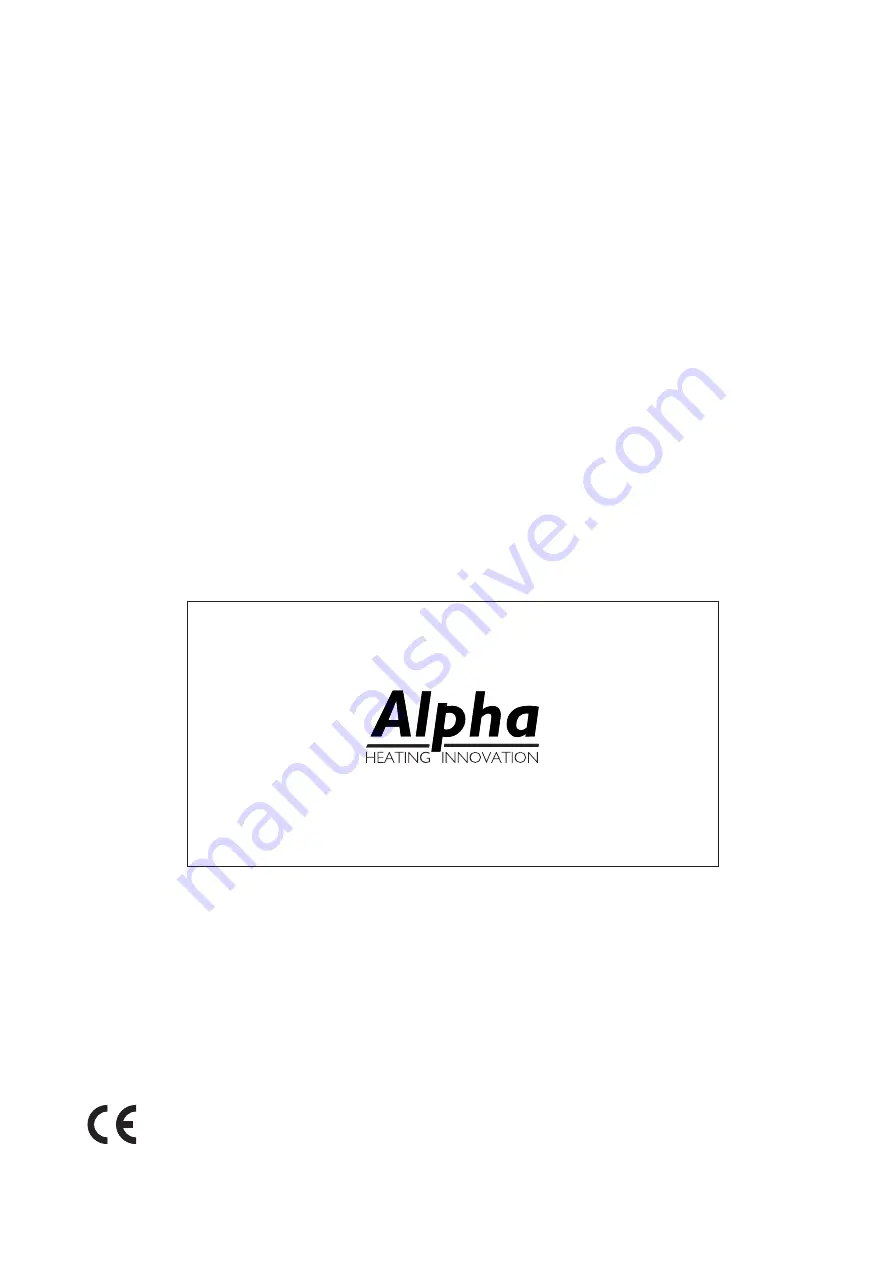 Alpha CD Easy-Flue Series Installation Instructions Manual Download Page 1