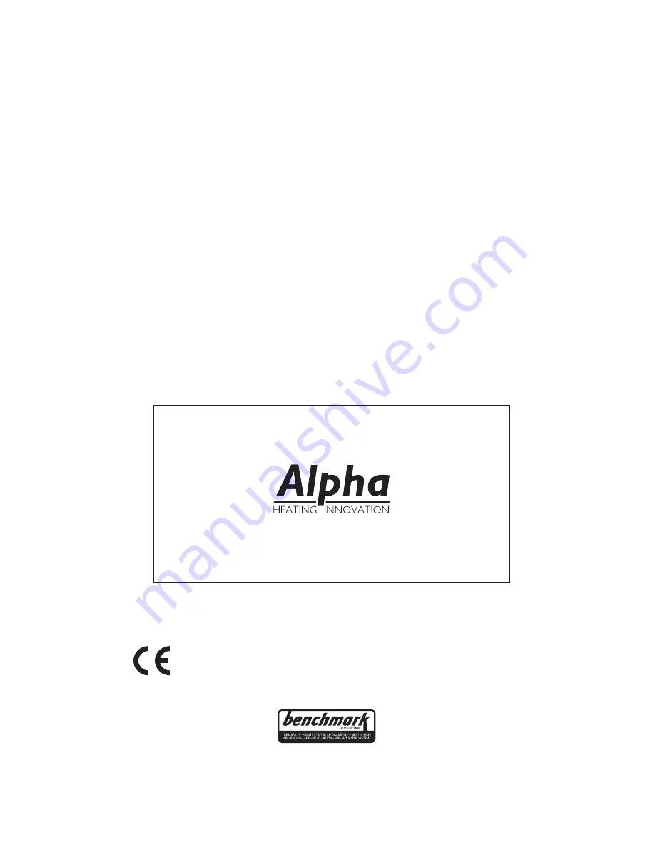 Alpha CD12S Installation And Servicing Instructions Download Page 1