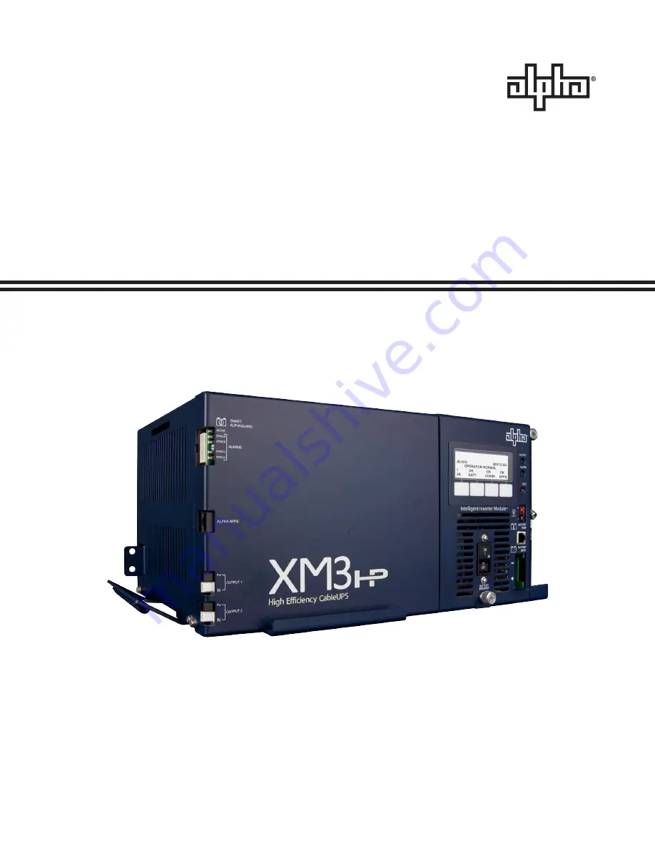 Alpha XM3-HP Series Technical Manual Download Page 1