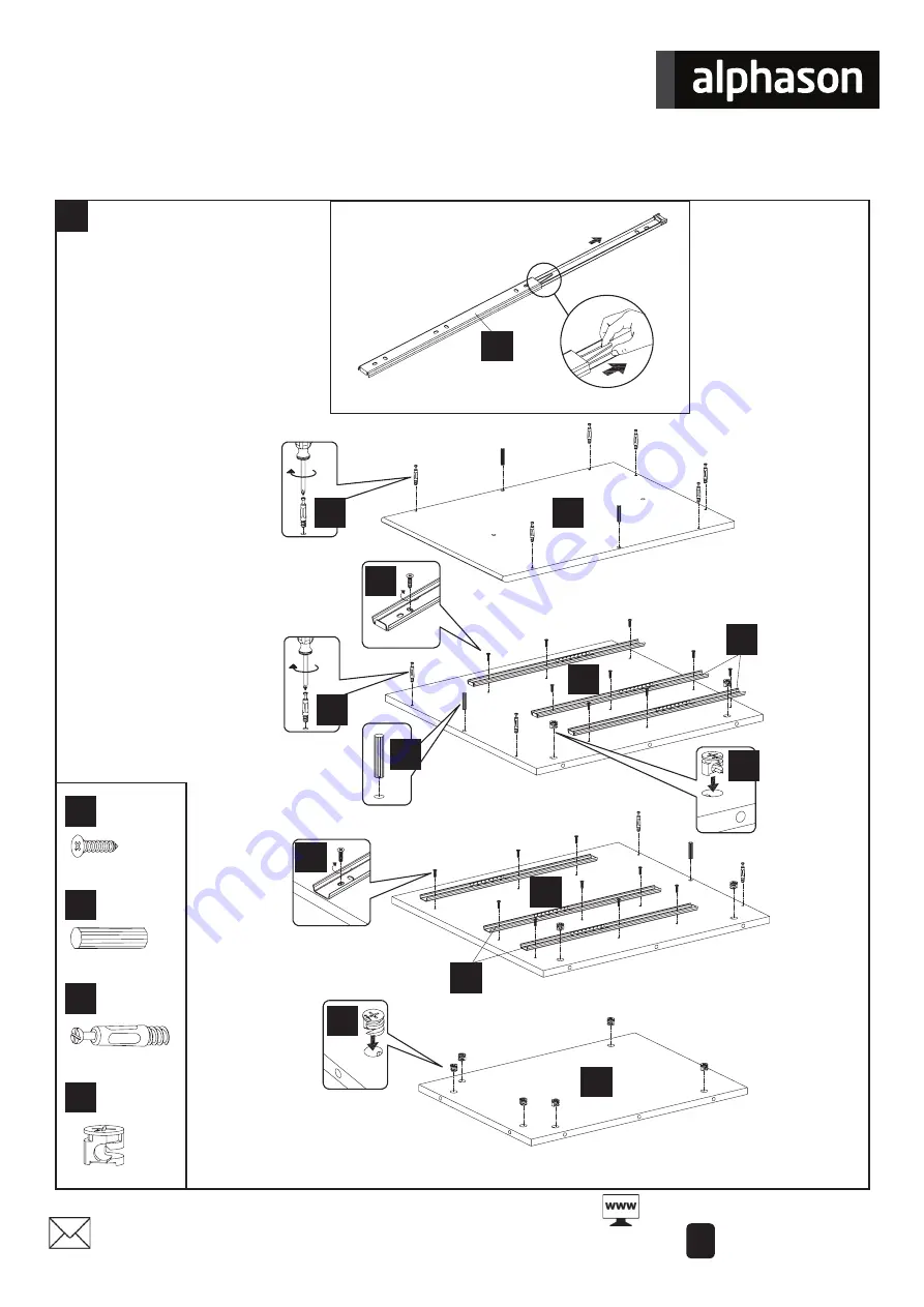 Alphason Cleveland Desk 3 AW23996 Manual Download Page 6