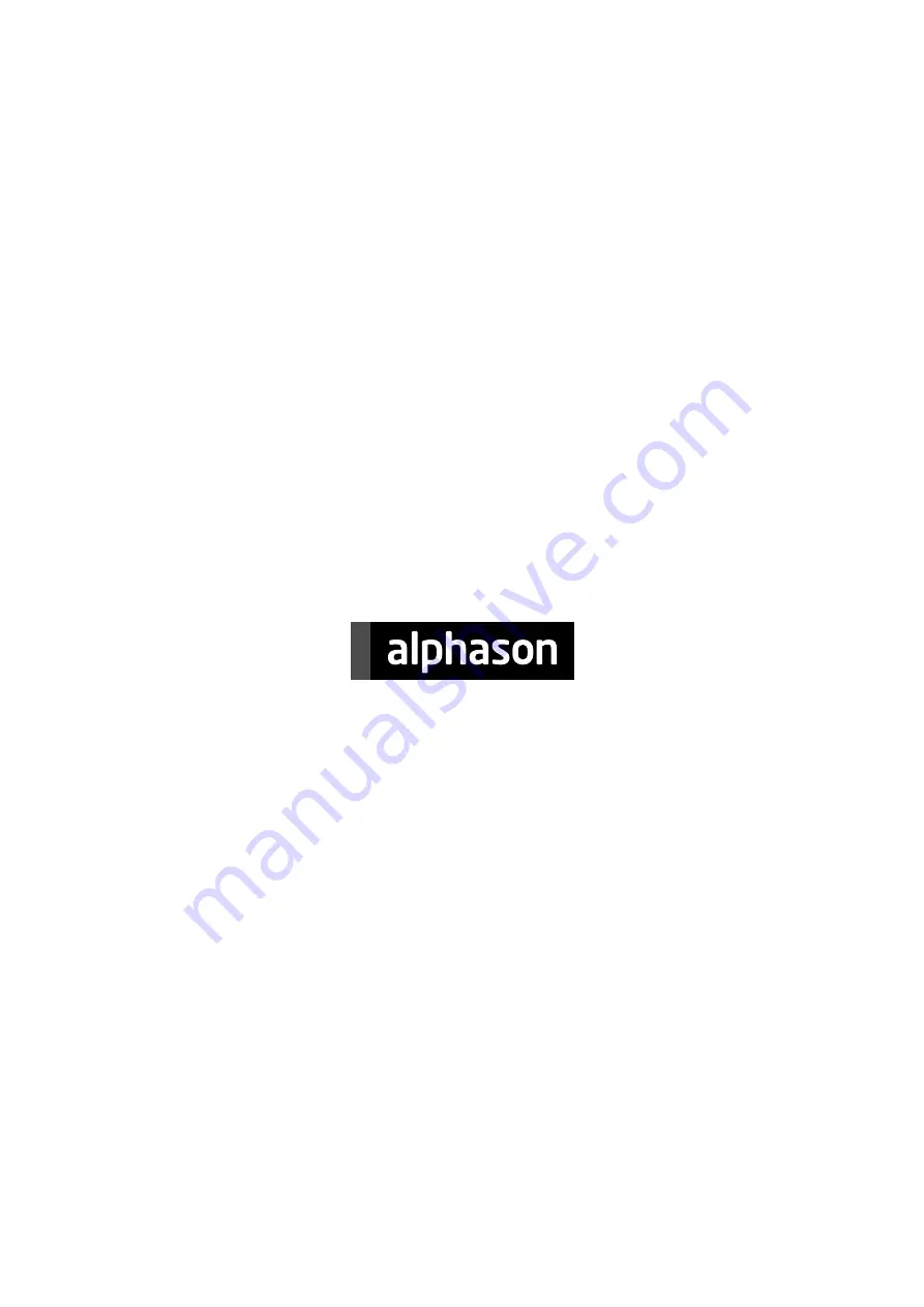 Alphason Regent ADR 1800 Manual Download Page 20