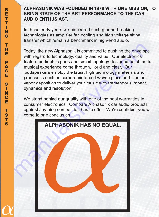 Alphasonik COMPONENT SPEAKER SYSTEM PCZ50E Owner'S Manual Download Page 2