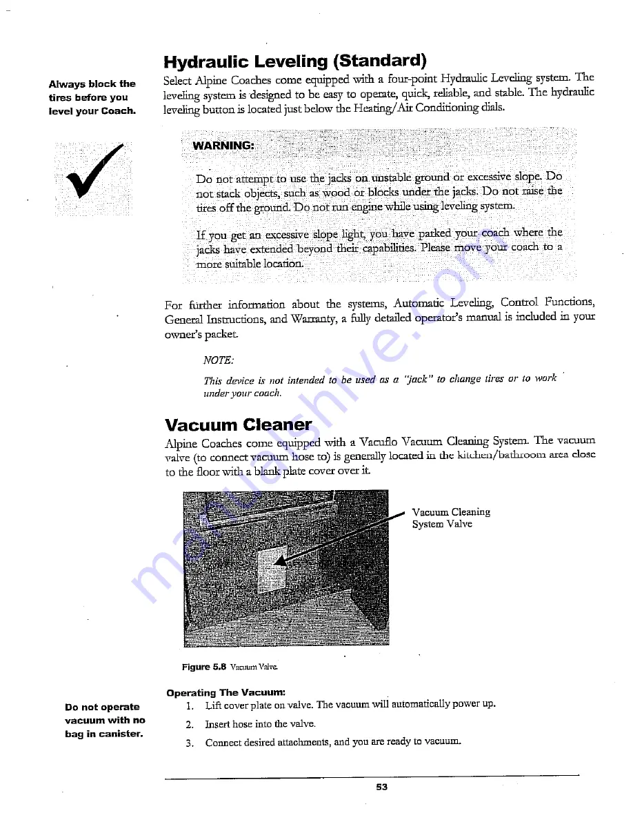 Alpine Coach 2006 Limited Owner'S Manual Download Page 54