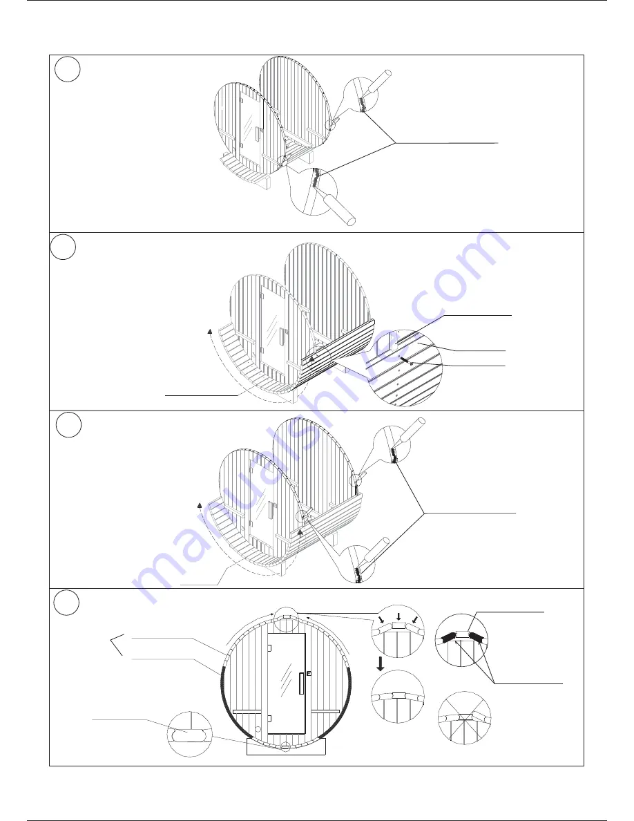 Alpine Saunas RWH300 Series Assembly Manual Download Page 8