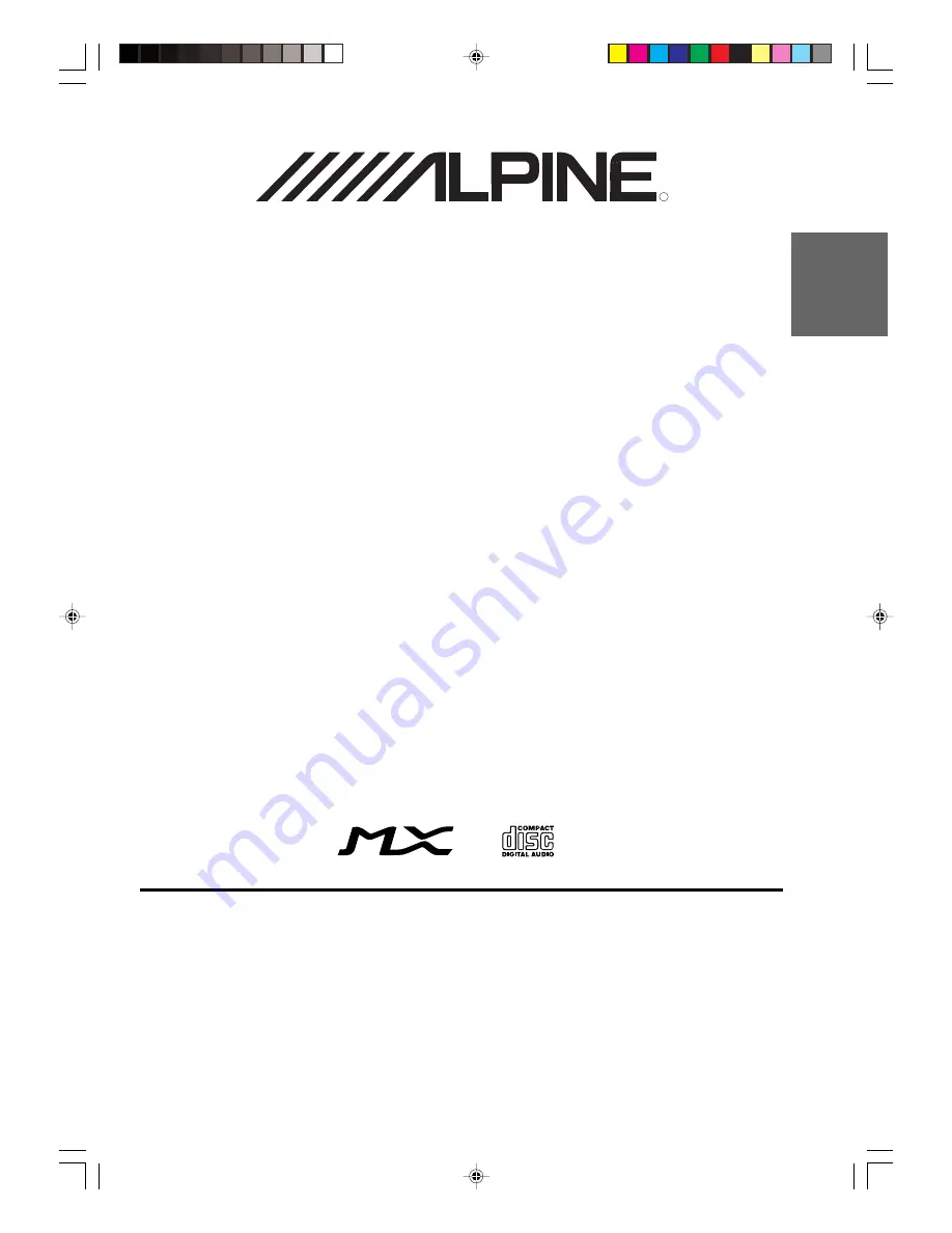 Alpine CDA-7892E Скачать руководство пользователя страница 1