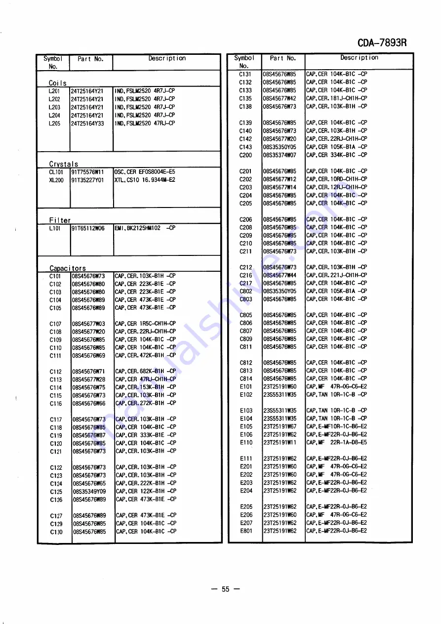 Alpine CDA-7893R Service Manual Download Page 45