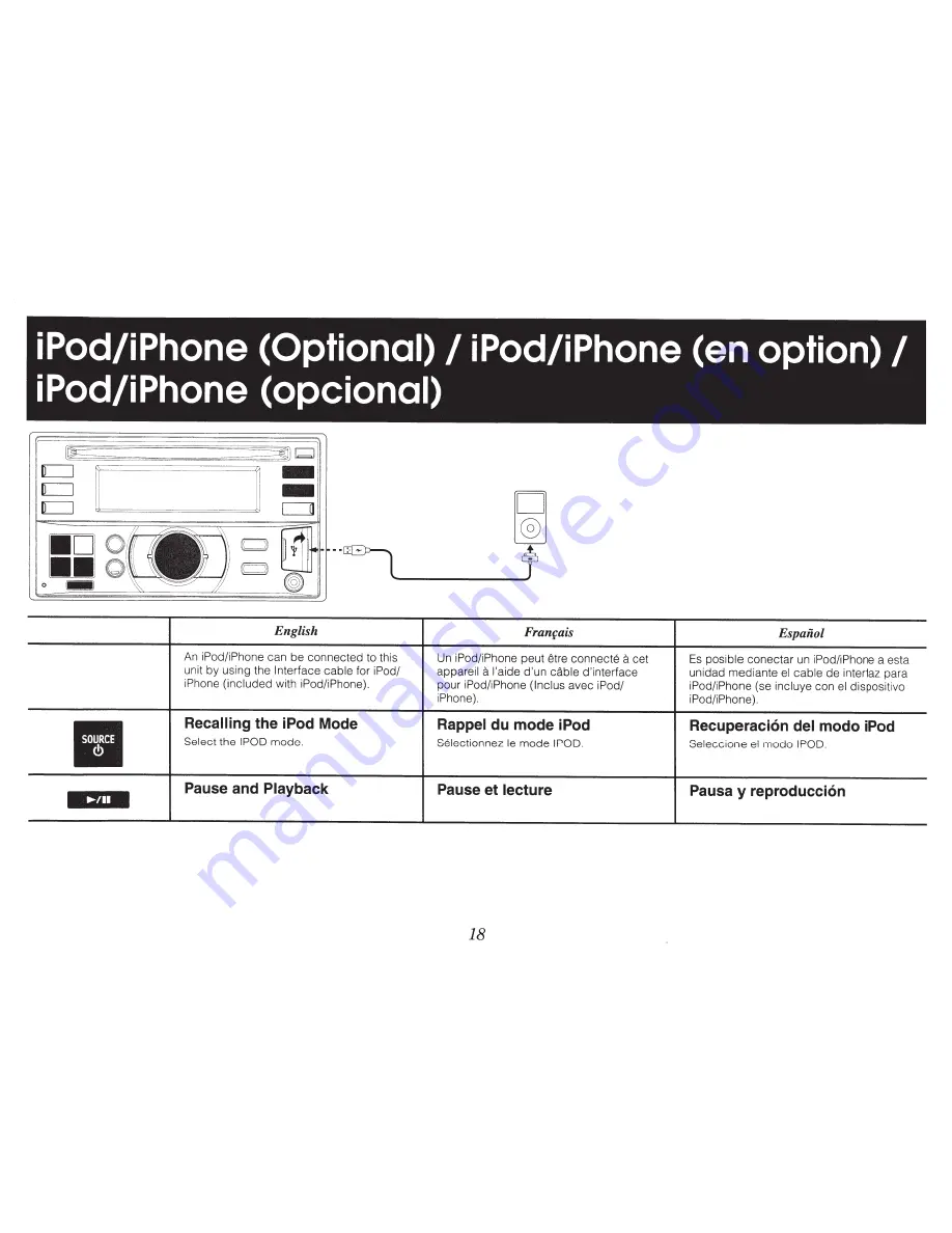 Alpine CDE-W235BT Quick Reference Manual Download Page 18