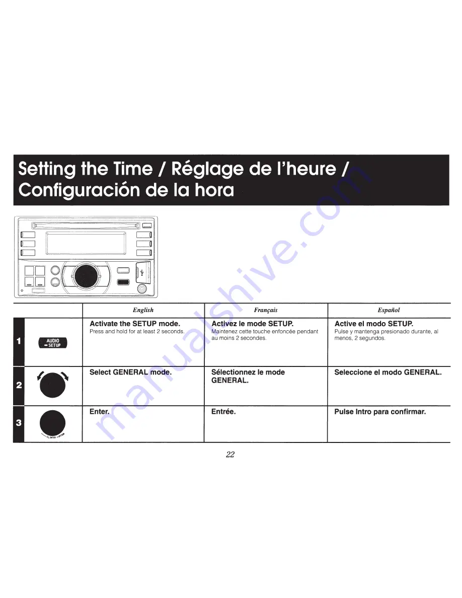 Alpine CDE-W235BT Quick Reference Manual Download Page 22