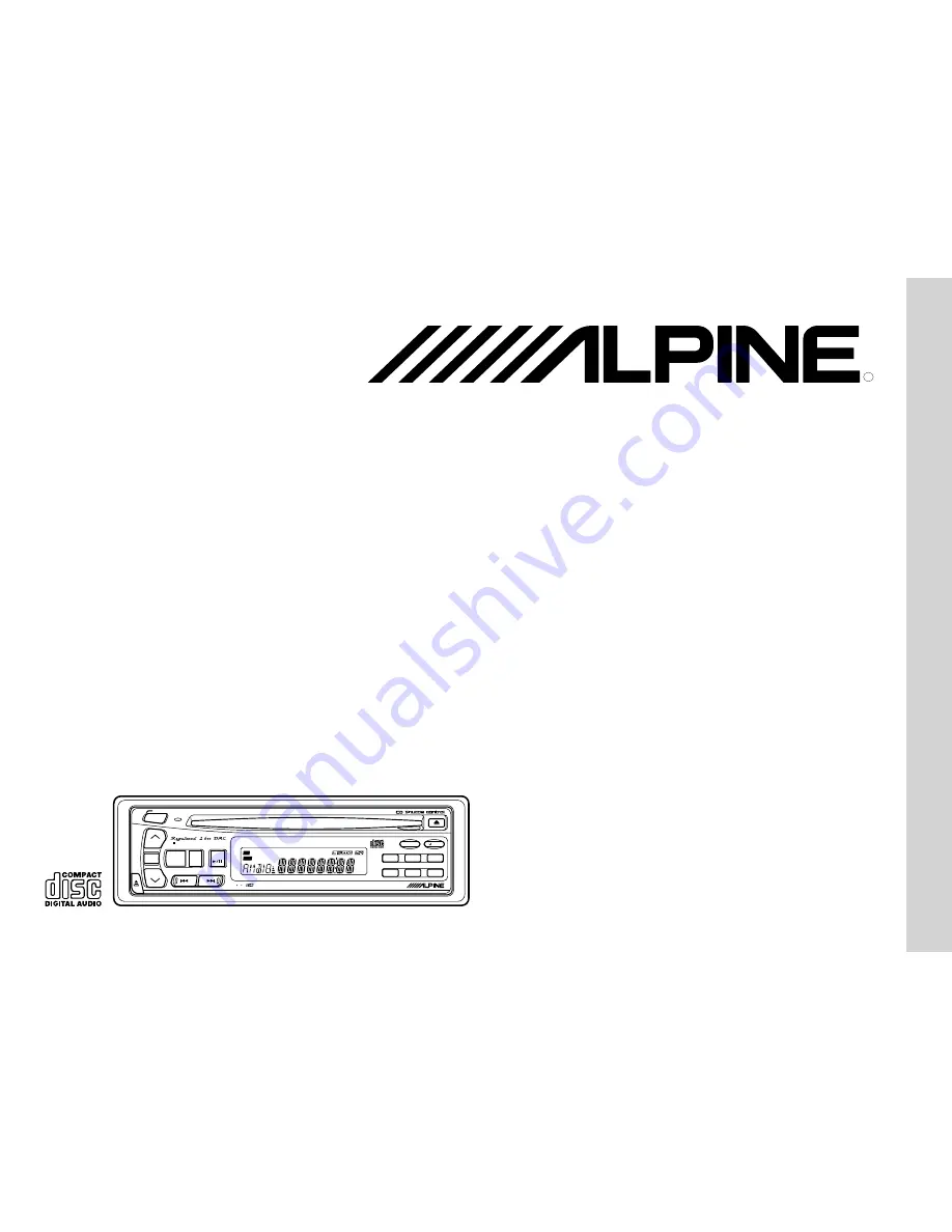 Alpine CDM-7835R Скачать руководство пользователя страница 1