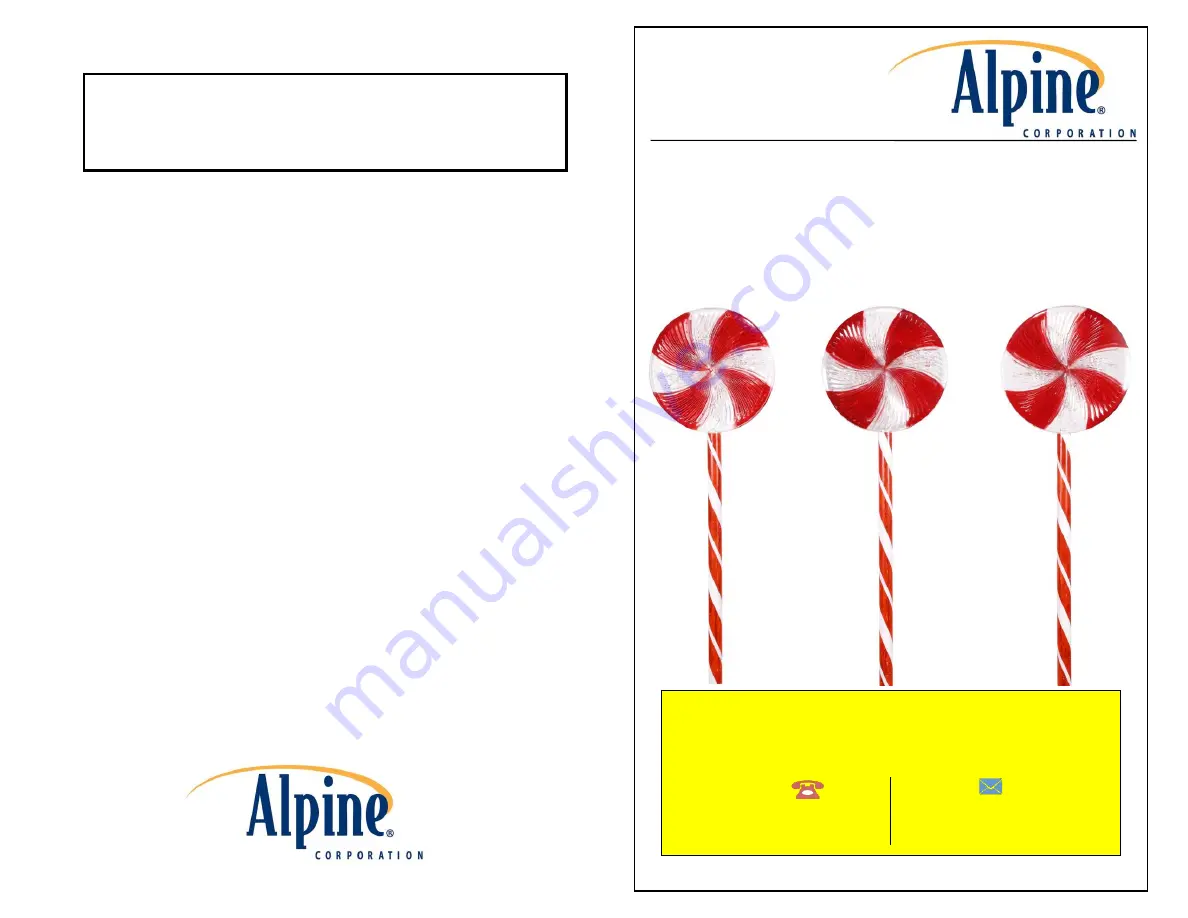 Alpine COR114T-3 Owner'S Manual Download Page 1