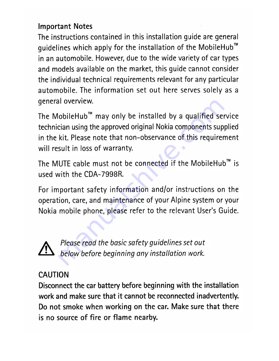 Alpine CXA-B200NK Installation Manual Download Page 5