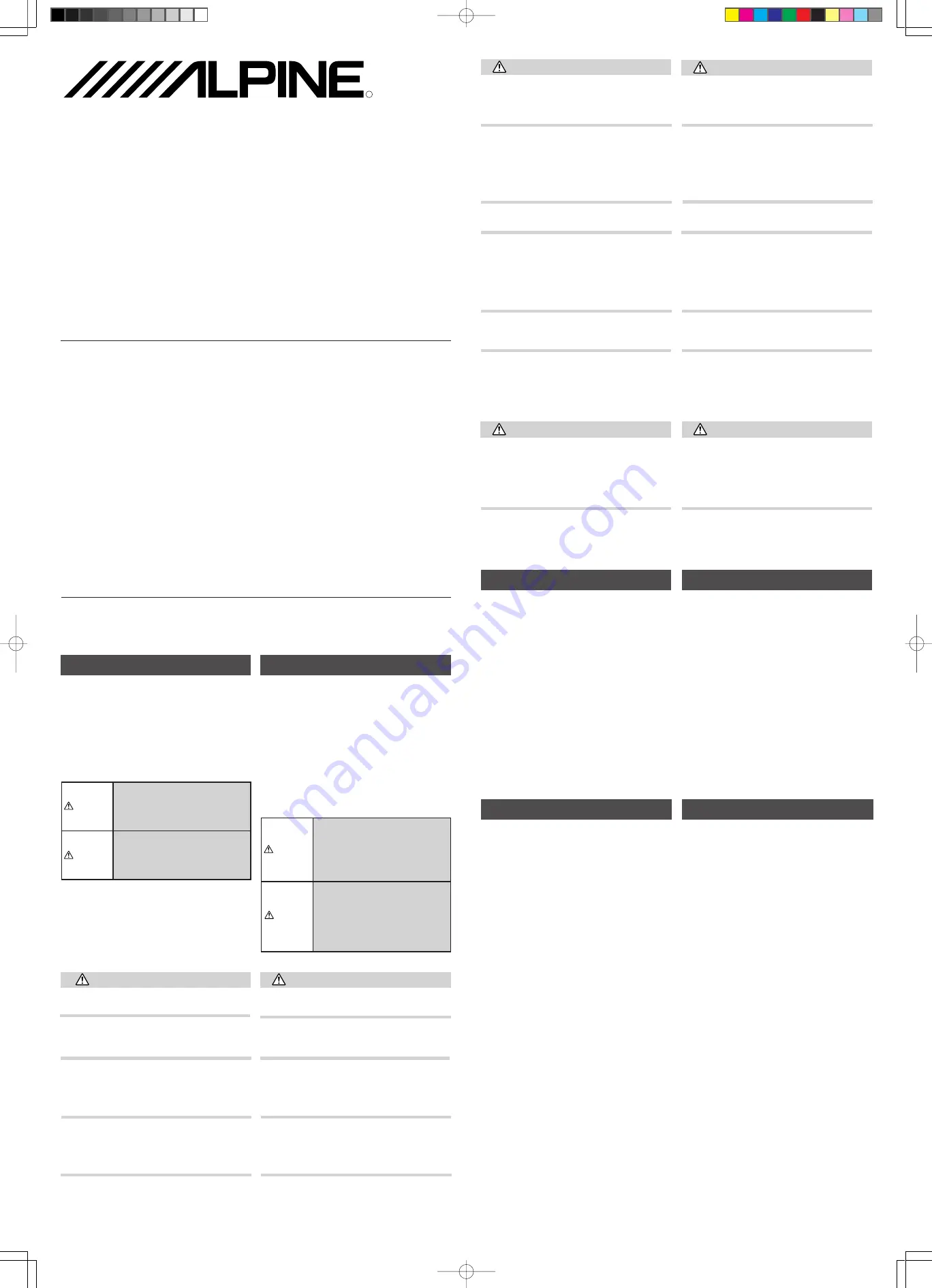 Alpine DDC-F17C Owner'S Manual Download Page 1