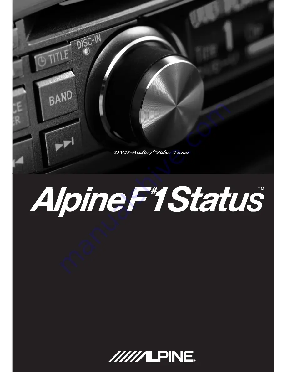 Alpine DVI-9990 Owner'S Manual Download Page 1