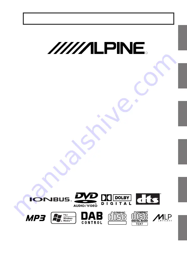 Alpine DVI-9990R Owner'S Manual Download Page 3