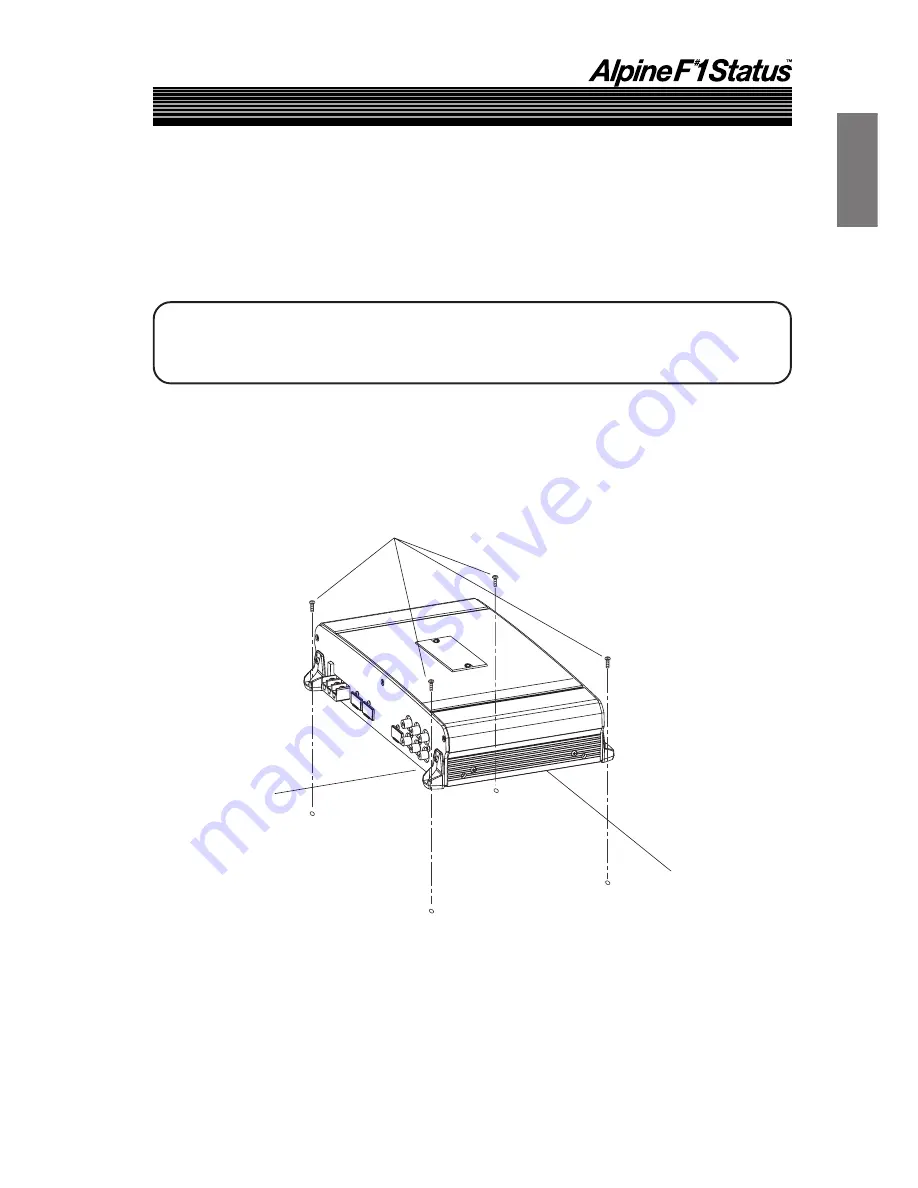 Alpine F1 Status DAI-C990 Owner'S Manual Download Page 11