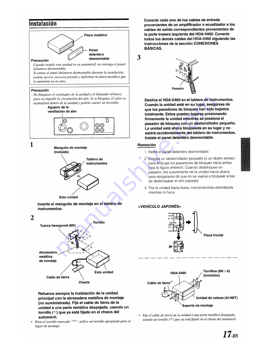 Alpine HDA-5460 Скачать руководство пользователя страница 55