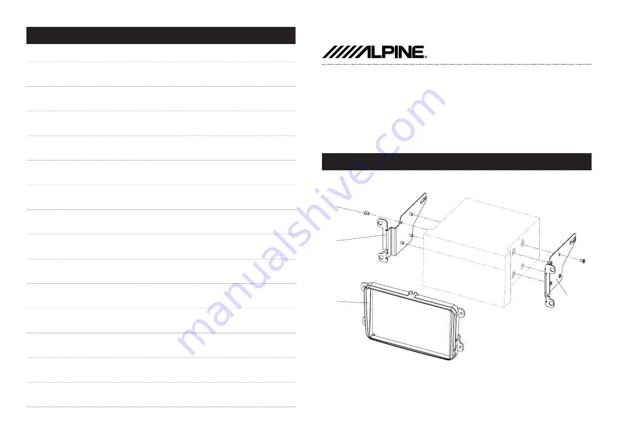 Alpine INE-W928R Installation Manual Download Page 1