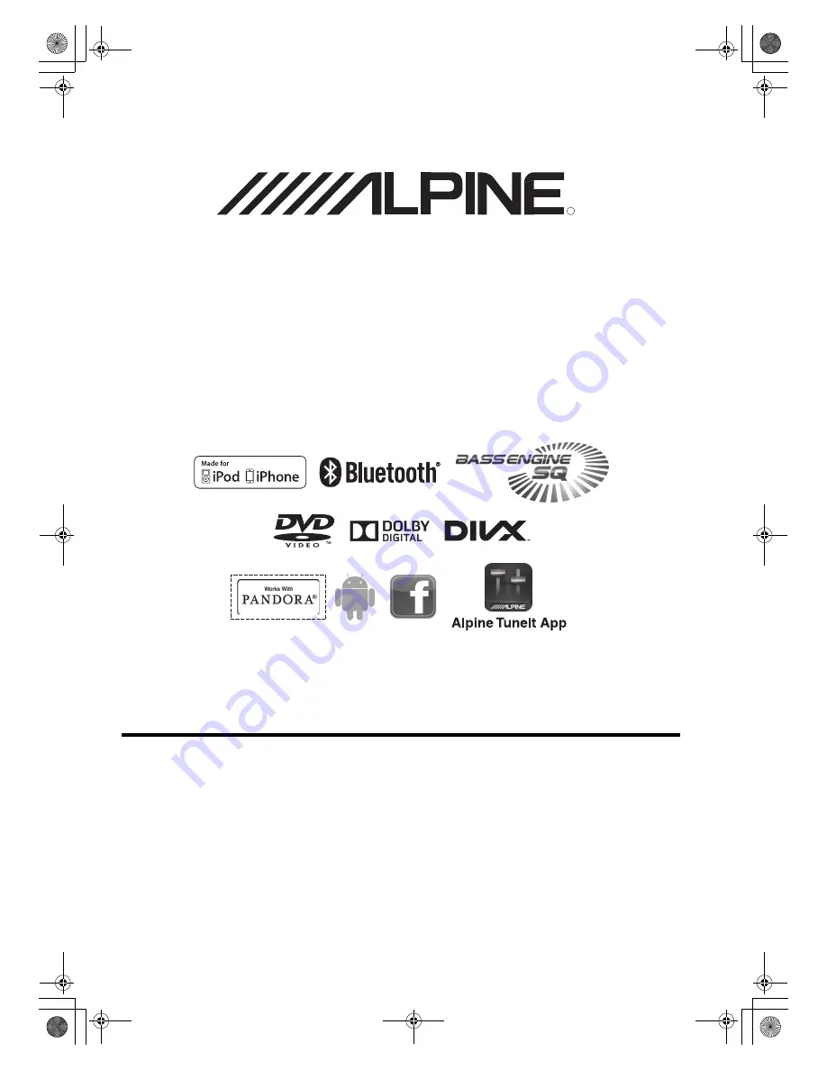 Alpine IVE-W554ABT Owner'S Manual Download Page 1